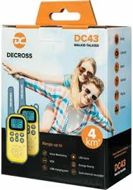 Портативная радиостанция Decross DC43 (2шт, желтый) фото