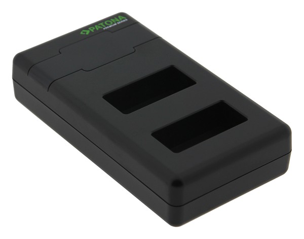 Зарядное устройство PATONA для двух батарей для CANON LP-E17, включая кабель USB-C фото