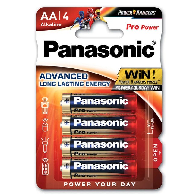 Батарейки Panasonic Pro Power AA щелочные в блистере 4шт LR6XEG/4BP фото