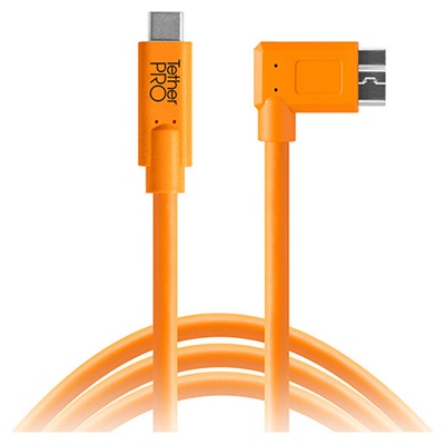 Кабель Tether Tools TetherPro USB-C to USB 3.0 Micro-B 4.6m Orange [CUC33R15-ORG] фото