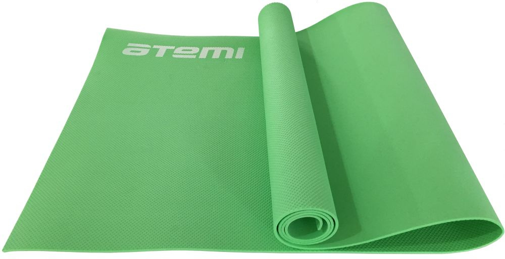 Коврик для йоги и фитнеса Atemi, AYM0214, EVA, 173х61х0,4 см, зеленый фото
