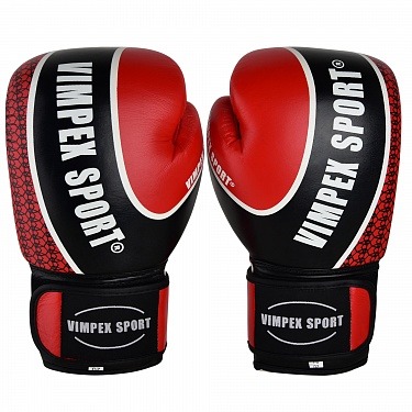 Боксерские перчатки Красные Vimpex Sport 3034 (10 ун) фото