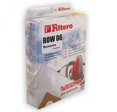 Мешок-пылесборник Filtero ROW 06(4) ЭКСТРА для пылесосов Rowenta фото