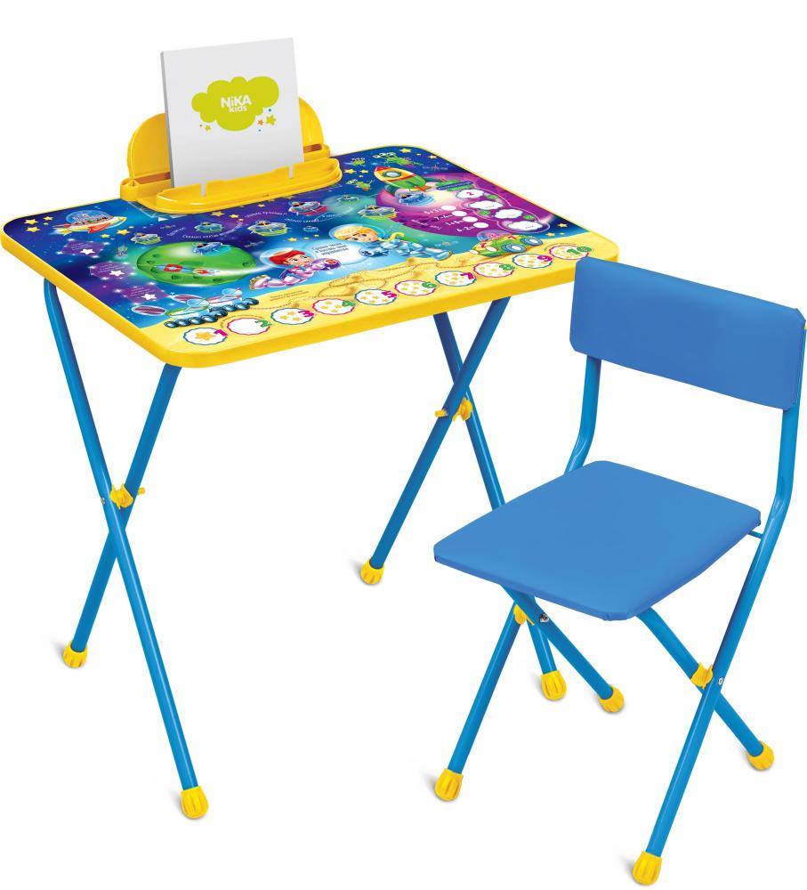 Комплект детской мебели складной НИКА КП2/8 Математика в космосе (пенал,стол+мягкий стул) фото