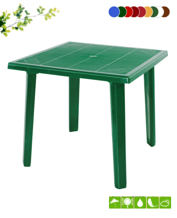 Стол пластиковый квадратный СтандартПластикГрупп 130-0019 (800х800х710мм) цвета в ассортименте фото