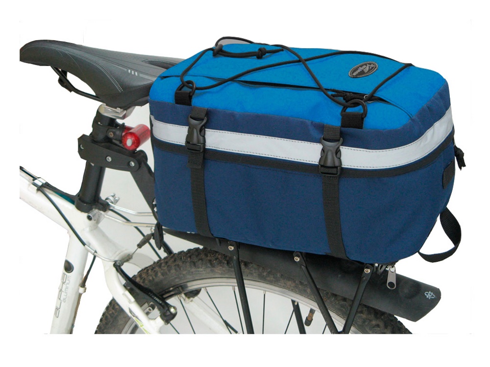 Велосумка на багажник Турлан Крок-15 л голубой/синий фото